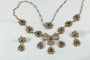 Parure ancienne - Collier et boucles d'oreilles en or, diamants et rubis 58 Facettes 3844