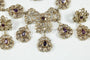 Parure ancienne - Collier et boucles d'oreilles en or, diamants et rubis 58 Facettes 3844