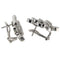 Boucles d'oreilles feuille en or blanc et diamants 1 ct 58 Facettes G3992