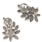 Boucles d'oreilles feuille en or blanc et diamants 1 ct 58 Facettes G3992