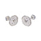 Boucles d'oreilles puces en or blanc et saphirs 58 Facettes 5284021CN