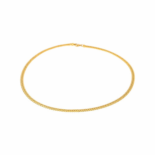 Collier maille anglaise en or jaune 58 Facettes 5448725CN