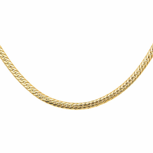 Collier maille anglaise en or jaune 58 Facettes 5448725CN