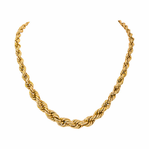 Collier maille corde en or rose 58 Facettes 5462534CN