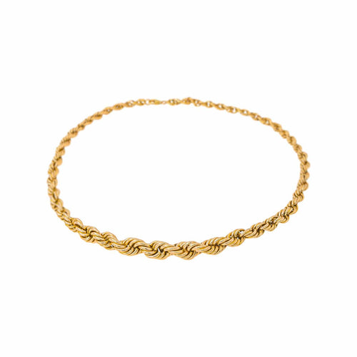 Collier maille corde en or rose 58 Facettes 5462534CN