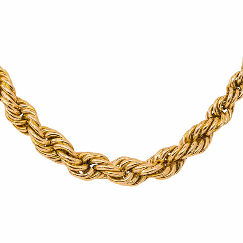 Collier maille corde en or rose 58 Facettes 5462534CN