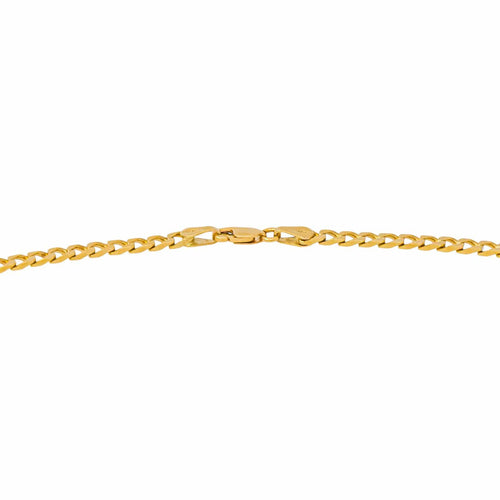 Collier maille gourmette en or jaune 58 Facettes 5503133CN