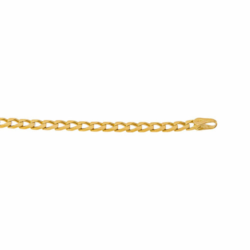 Collier maille gourmette en or jaune 58 Facettes 5503133CN
