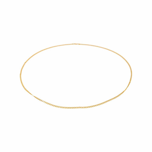 Collier maille gourmette en or jaune 58 Facettes 5503133CN