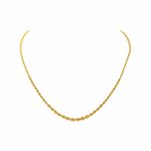 Collier maille corde en or jaune 58 Facettes 5713248CN