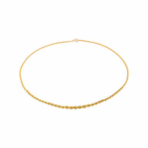 Collier maille corde en or jaune 58 Facettes 5713248CN