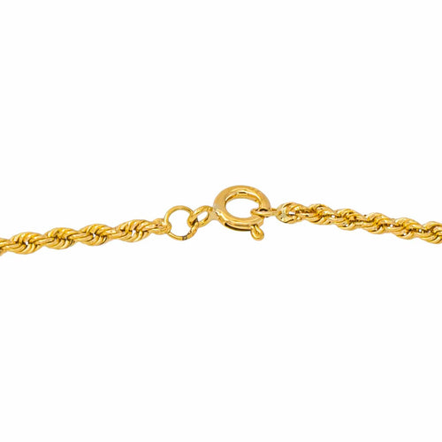 Collier maille corde en or jaune 58 Facettes 5713248CN
