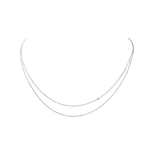 Collier en or blanc 58 Facettes 5713888CN