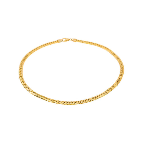 Collier maille gourmette en or jaune 58 Facettes 5728721CN
