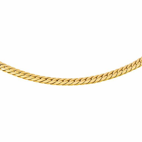 Collier maille gourmette en or jaune 58 Facettes 5728721CN