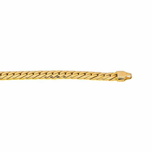 Collier maille gourmette en or jaune 58 Facettes 5728721CN