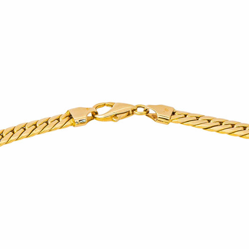 Collier maille gourmette en or jaune 58 Facettes 5728721CN