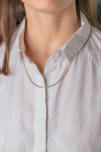 Collier maille forçat en or jaune 58 Facettes 5736187CN