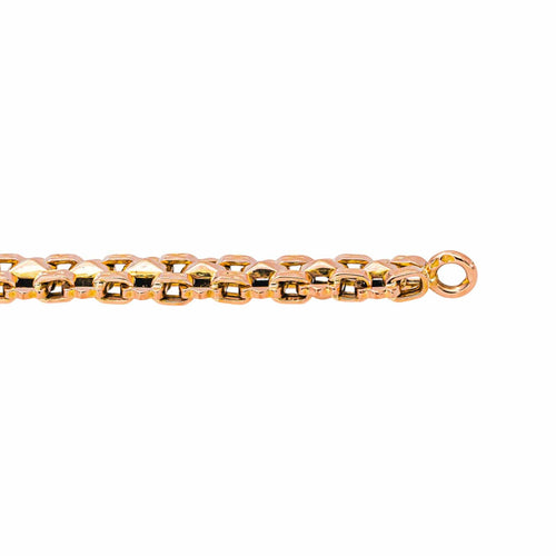 Bracelet maille tank en or rose 58 Facettes 5741955CN