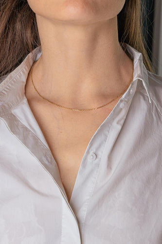Collier maille forçat en or jaune 58 Facettes 5749722CN
