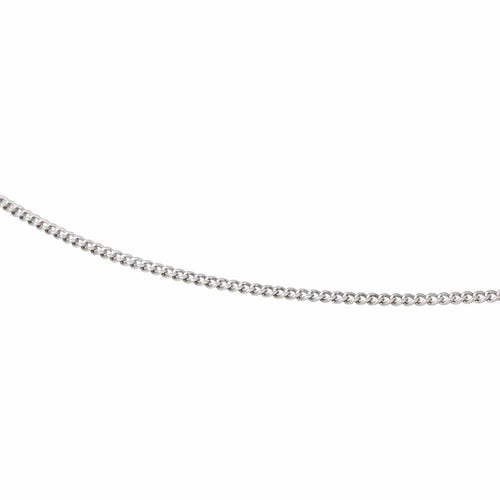 Collier maille gourmette en or blanc 58 Facettes 5751910CN