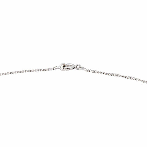 Collier maille gourmette en or blanc 58 Facettes 5751910CN