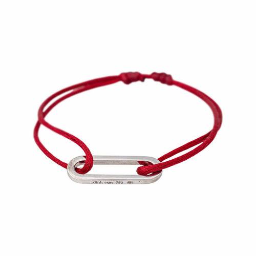 Dinh Van Maillon - Bracelet cordon en or blanc 58 Facettes 5752974CN