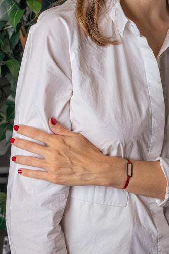 Dinh Van Maillon - Bracelet cordon en or blanc 58 Facettes 5752974CN