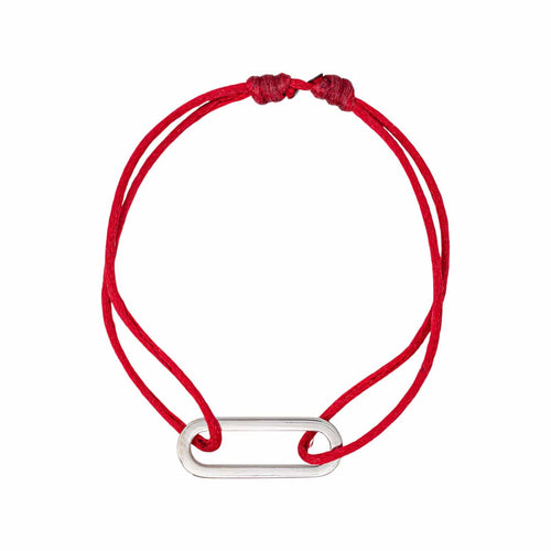 Dinh Van Maillon - Bracelet cordon en or blanc 58 Facettes 5752974CN