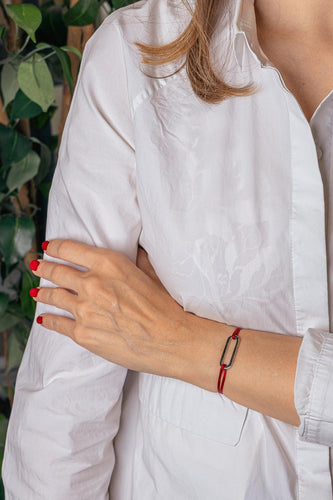 Dinh Van Maillon - Bracelet cordon en or blanc 58 Facettes 5752974CN