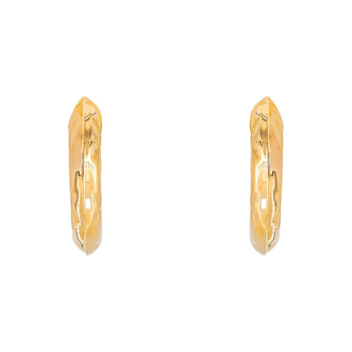 Boucles d'oreilles créoles en or jaune 18 carats 58 Facettes 5766021CN