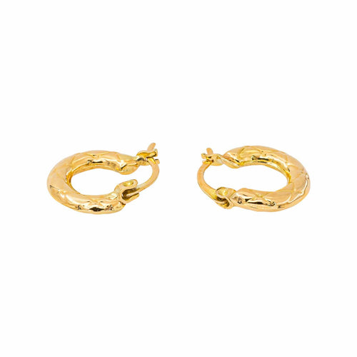 Boucles d'oreilles créoles en or jaune 18 carats 58 Facettes 5766021CN