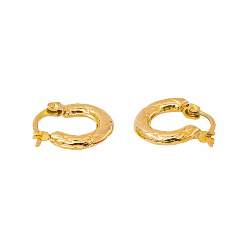 Boucles d'oreilles créoles en or jaune 18 carats 58 Facettes 5766021CN