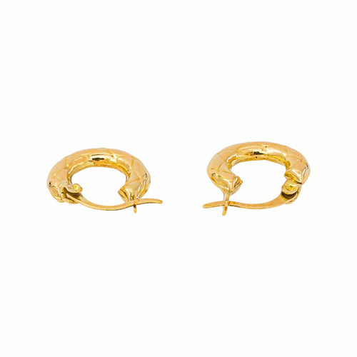 Boucles d'oreilles créoles en or jaune 18 carats 58 Facettes 5766021CN