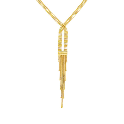 Collier maille boule en or jaune 58 Facettes 5780632CN