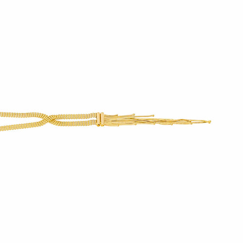 Collier maille boule en or jaune 58 Facettes 5780632CN