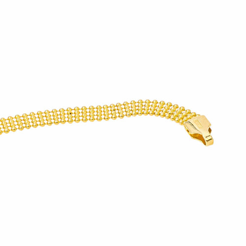 Collier maille boule en or jaune 58 Facettes 5780632CN