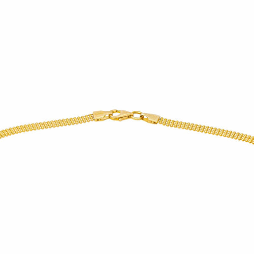 Collier maille boule en or jaune 58 Facettes 5780632CN