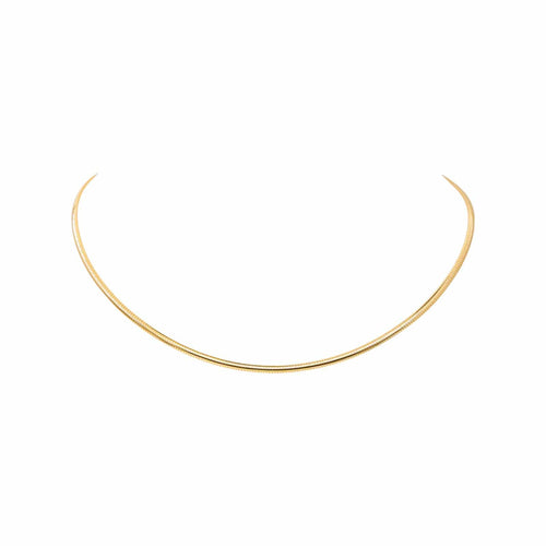 Collier maille oméga en or jaune 58 Facettes 5900649CN