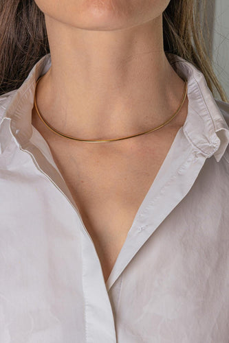 Collier maille oméga en or jaune 58 Facettes 5900649CN