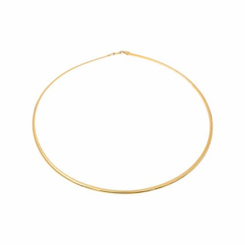 Collier maille oméga en or jaune 58 Facettes 5900649CN