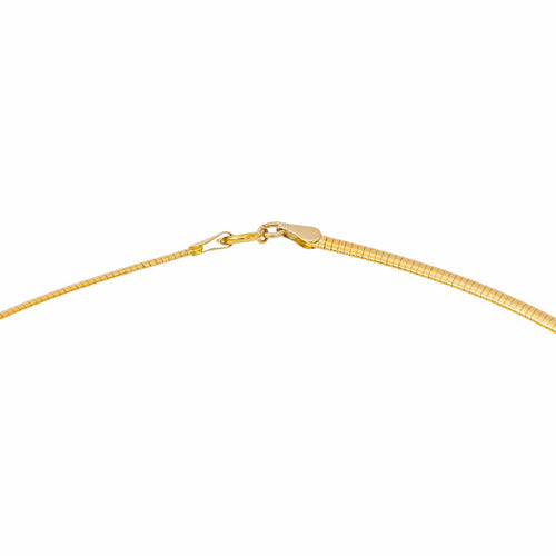 Collier maille oméga en or jaune 58 Facettes 5900649CN