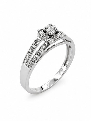 Bague 53 Mauboussin Chance of Love N°1 - Bague en or blanc et diamants 58 Facettes 90628