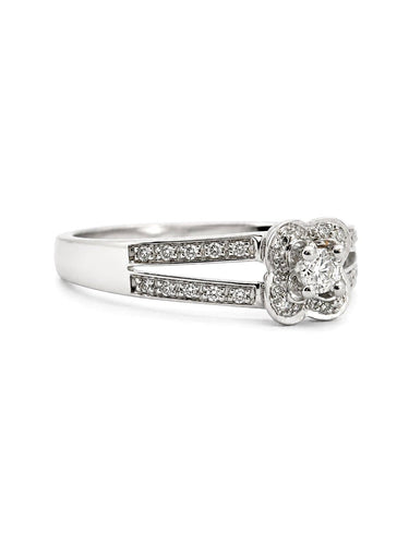 Bague 53 Mauboussin Chance of Love N°1 - Bague en or blanc et diamants 58 Facettes 90628