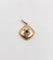 Pendentif fleur antique en or rose, saphir et diamants 58 Facettes A07608