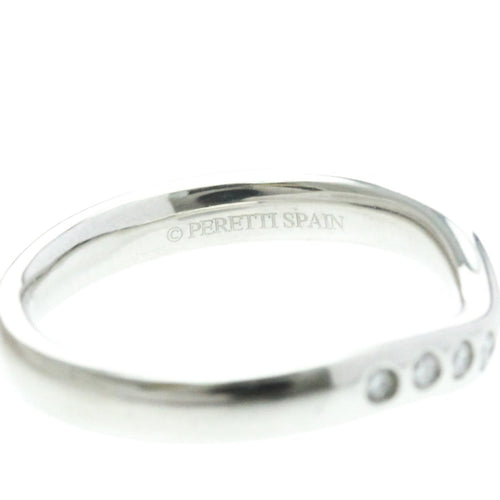 Bague 48 Tiffany & Co. Elsa Peretti - Alliance incurvée en platine et diamants 58 Facettes fkvnbckm8v