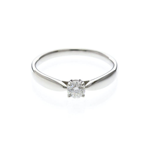 Bague 62 Tiffany & Co. Harmony - Bague solitaire en platine avec diamant 58 Facettes bern220dpe