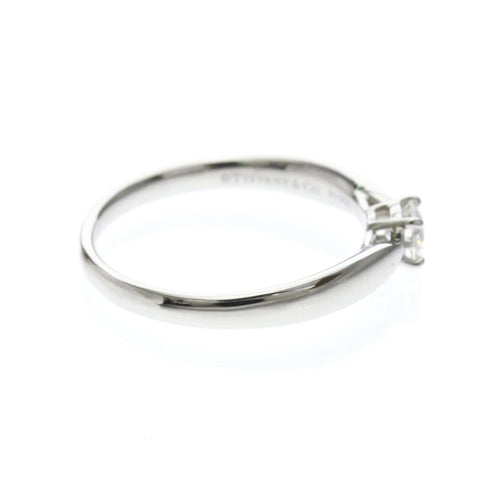 Bague 62 Tiffany & Co. Harmony - Bague solitaire en platine avec diamant 58 Facettes bern220dpe