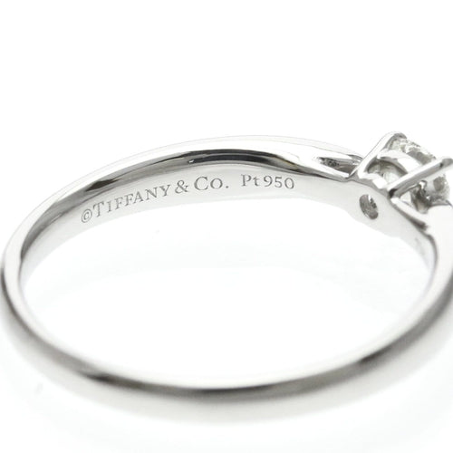 Bague 62 Tiffany & Co. Harmony - Bague solitaire en platine avec diamant 58 Facettes bern220dpe