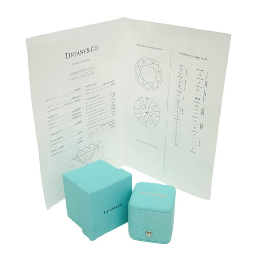 Bague 62 Tiffany & Co. Harmony - Bague solitaire en platine avec diamant 58 Facettes bern220dpe